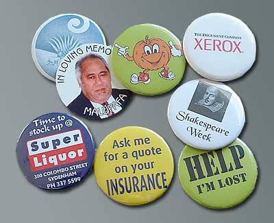 The Badge Team, Tim Leitch, Button Badge, Promo Badge, Memorial Badge examples