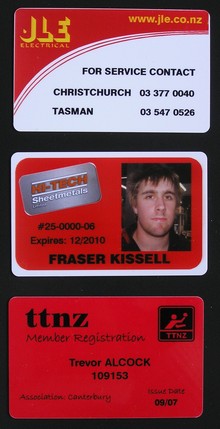 The Badge Team - ID Card examples